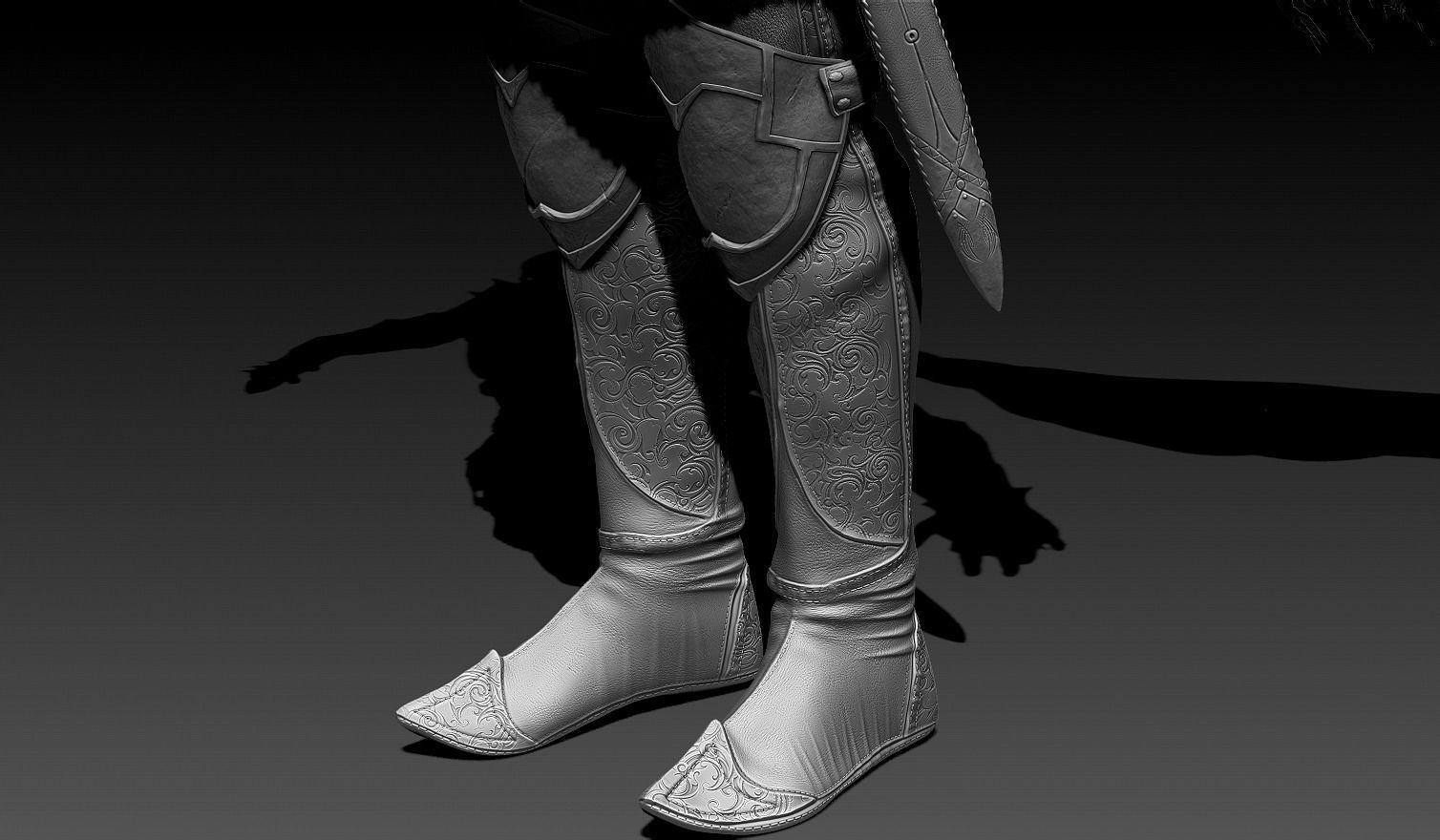 Scandinavian Warrior Neutral Pose 3D model_4