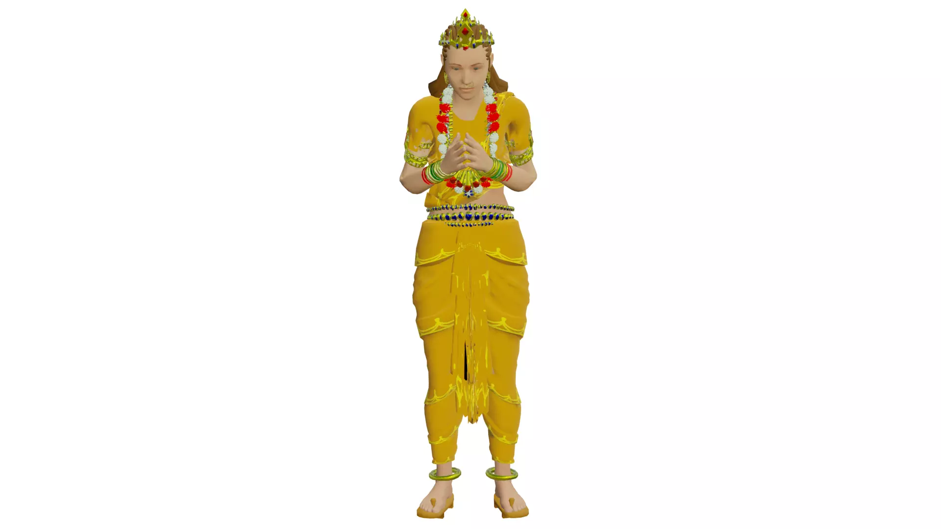 Greeting devi 5 3D model_0