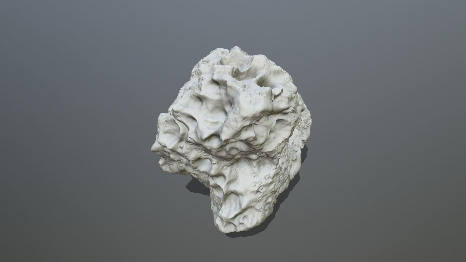 Asteroid rock 3D print model_2