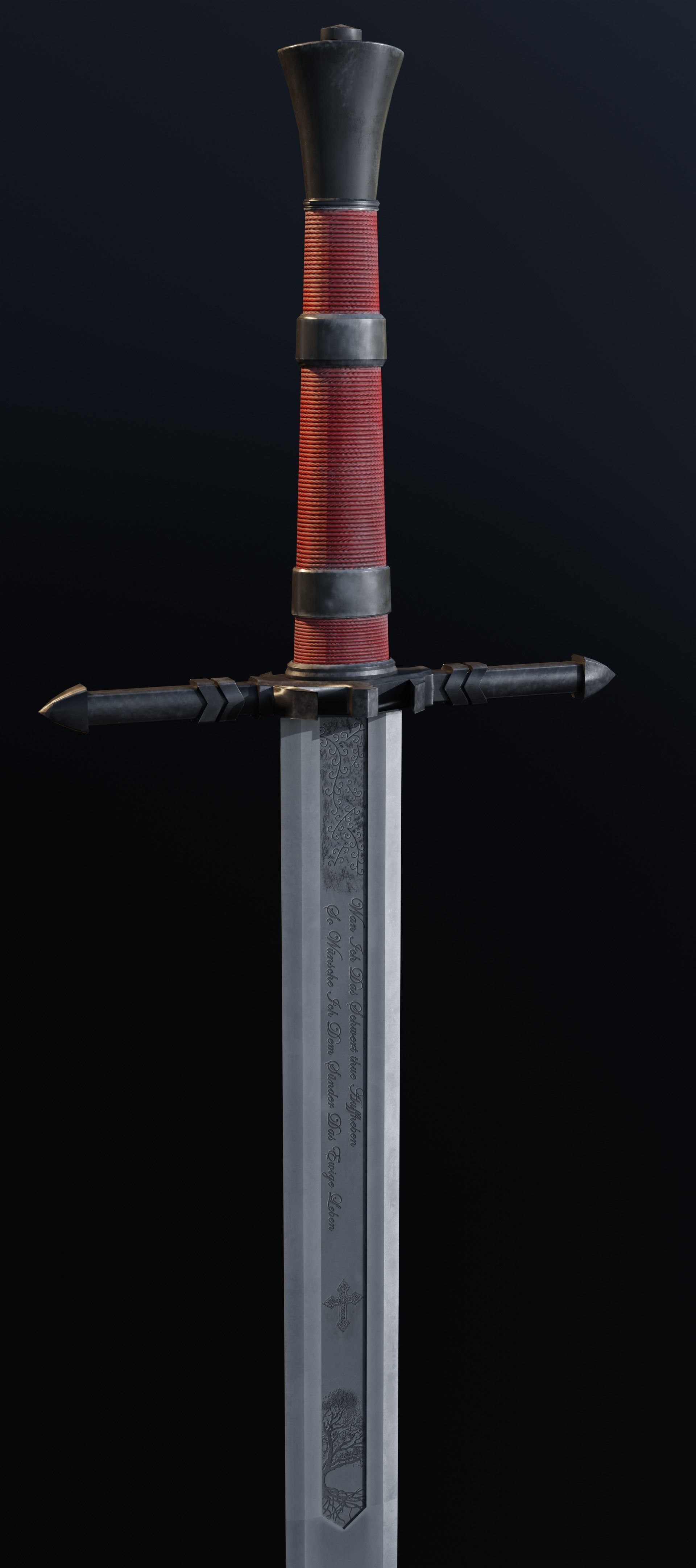 Executioner Sword - Low Poly Low-poly 3D model_6