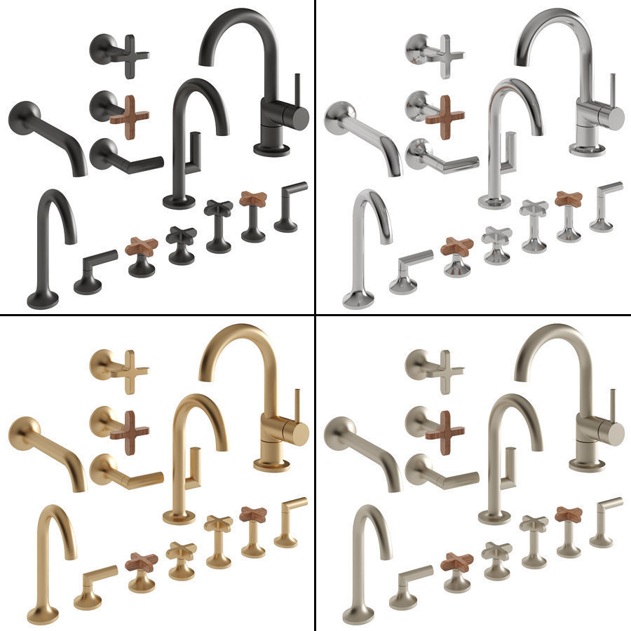 Brizo faucet - Odin collection 3D model_1