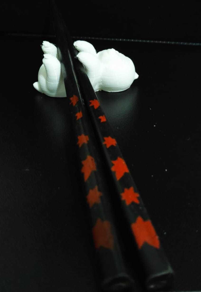Sloth Chopsticks Holder 3D print model_4