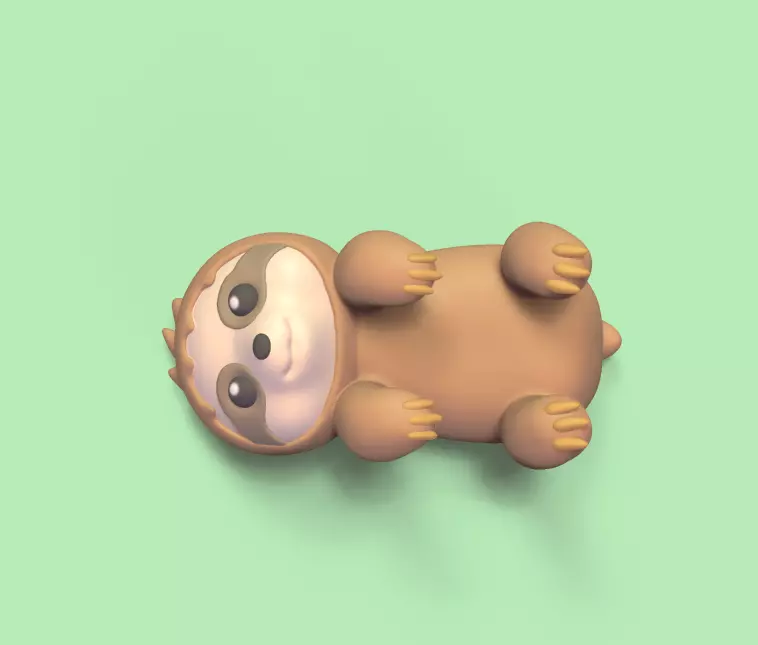 Sloth Chopsticks Holder 3D print model_0