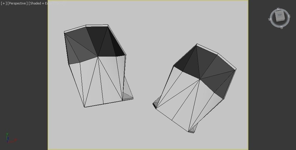Outdoor Chair Low-poly 3D model_5