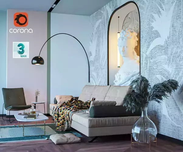 Living and kitchen room