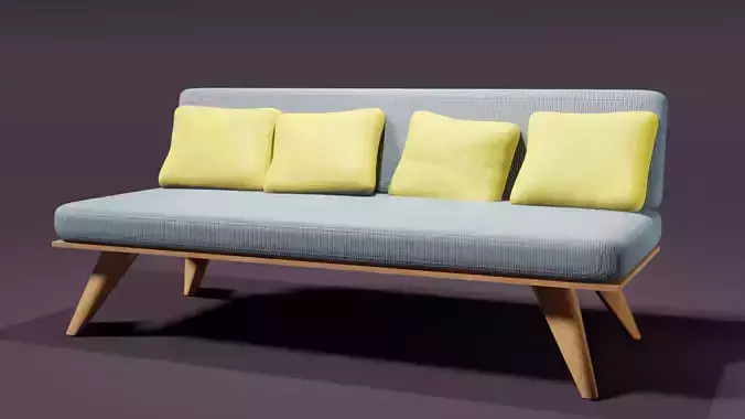 Flat-Pack Sofa 3D model