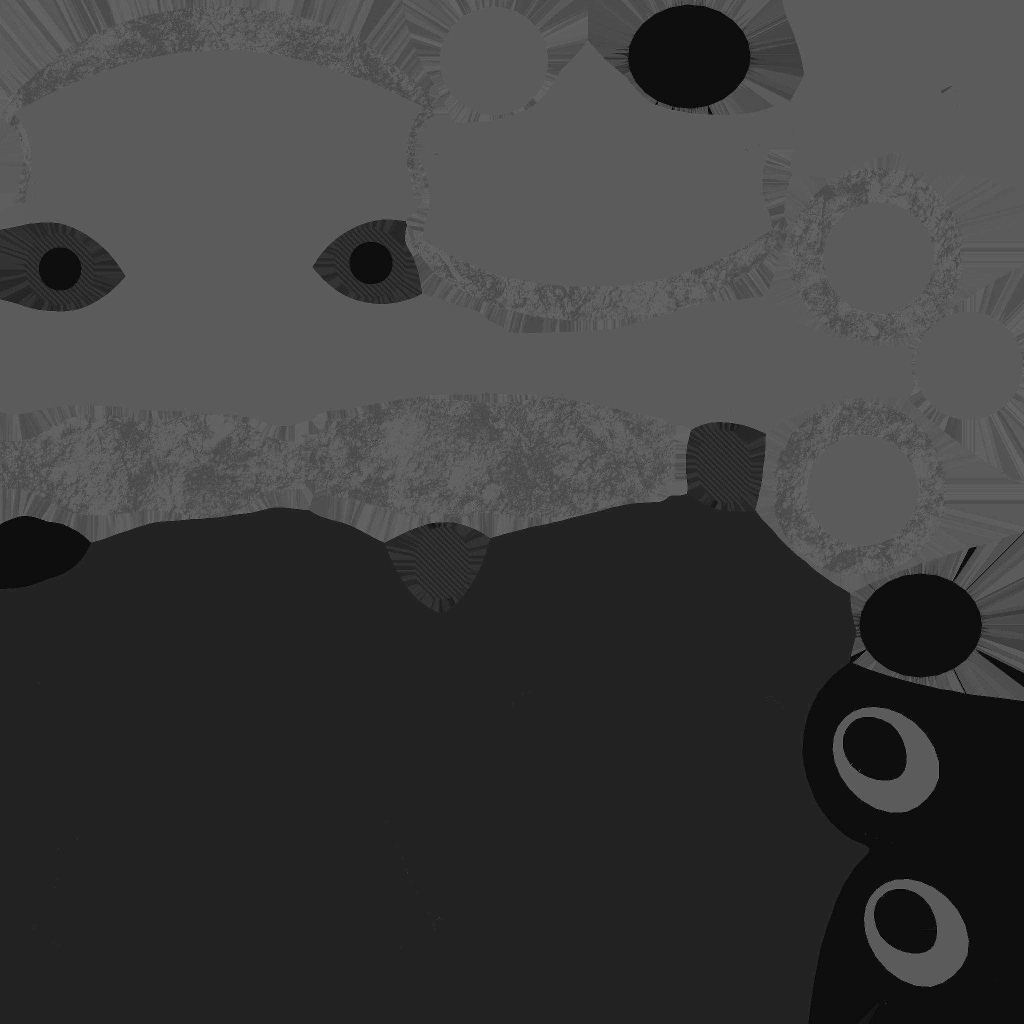 SciFi Helmet 01 - Robot Black - Character Design Fashion Low-poly 3D model_17