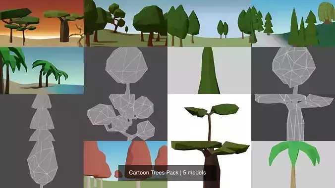 Cartoon Trees Pack