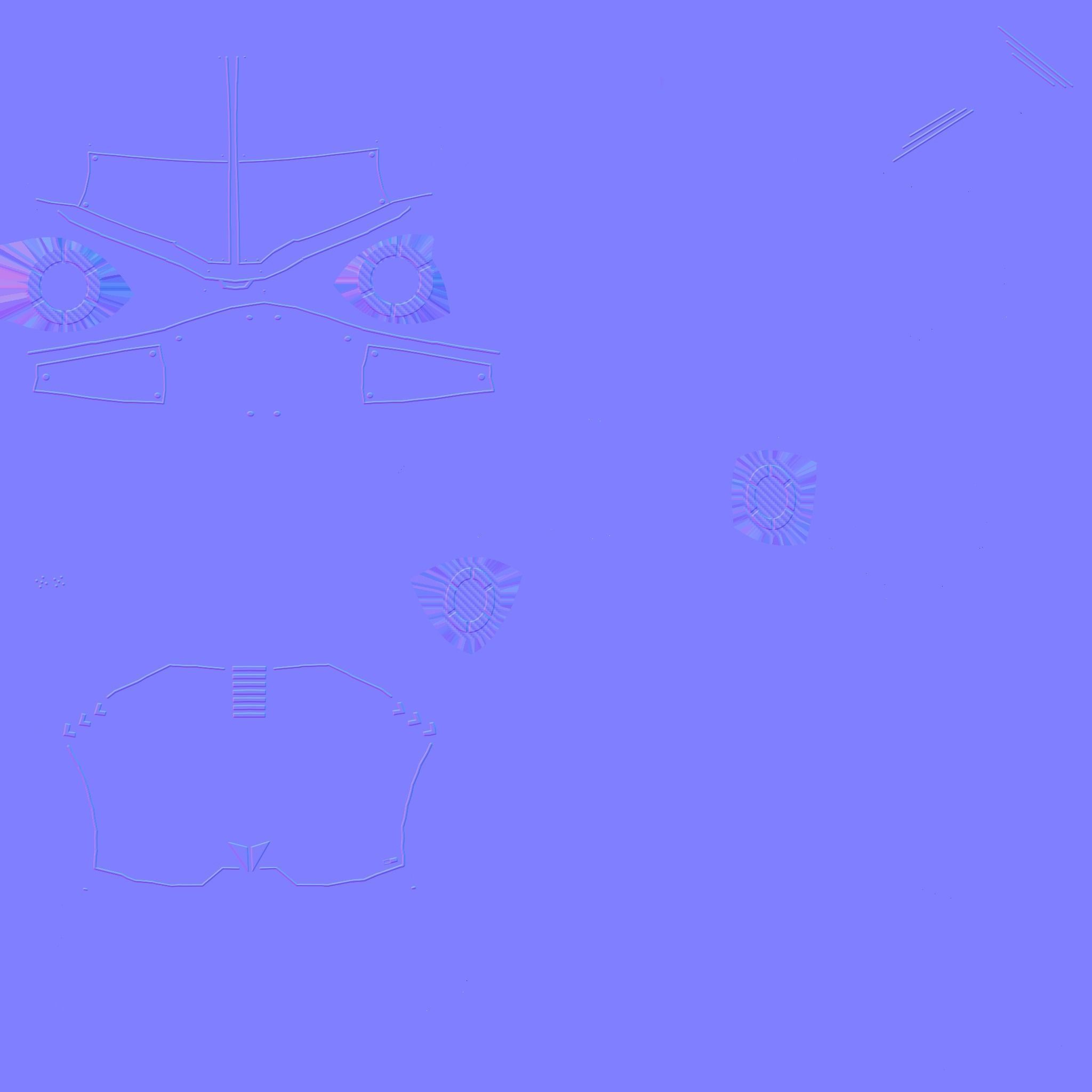 SciFi Helmet 02 - Robot Faces - Character Design Fashion Low-poly 3D model_28