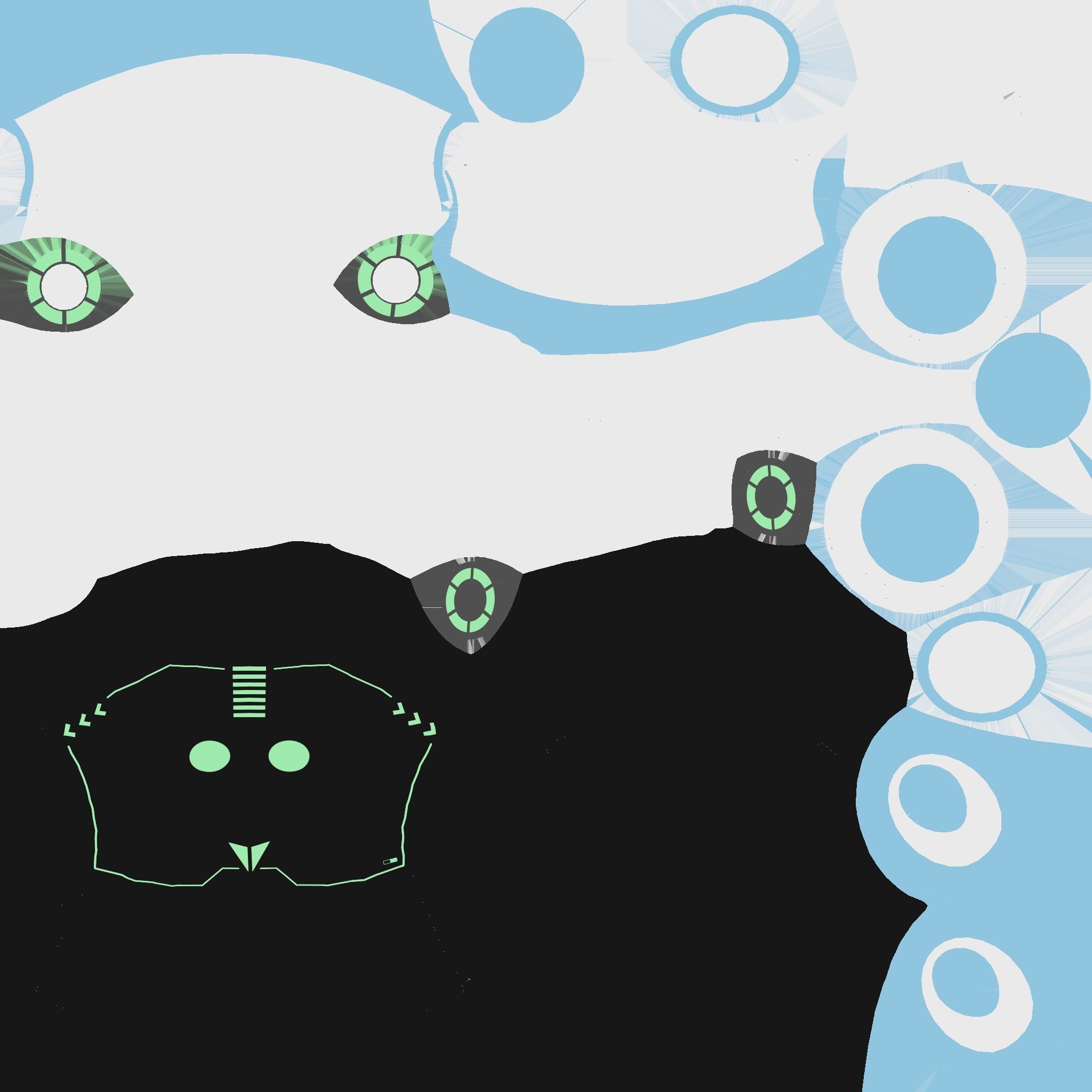 SciFi Helmet 02 - Robot Faces - Character Design Fashion Low-poly 3D model_23