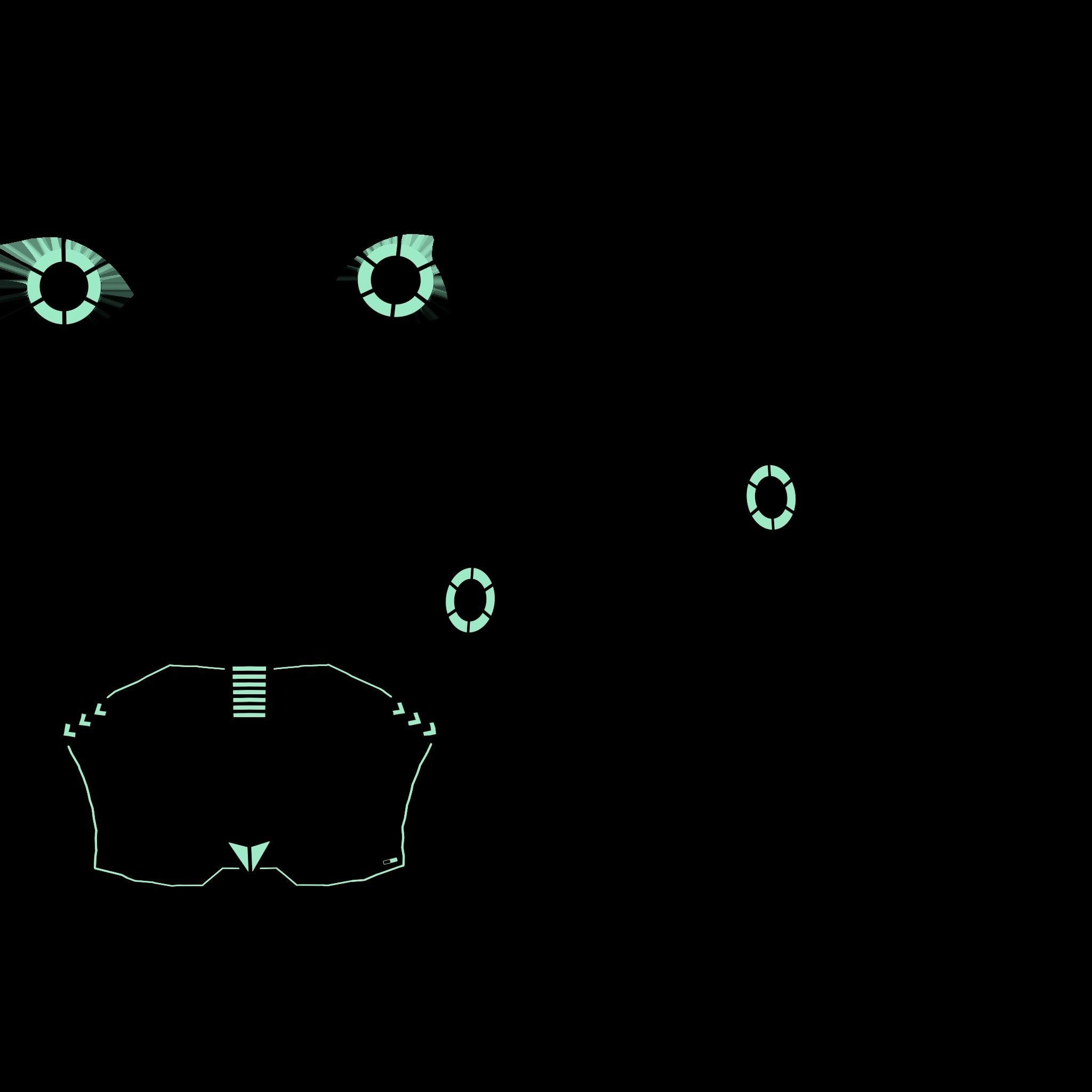 SciFi Helmet 02 - Robot Faces - Character Design Fashion Low-poly 3D model_21