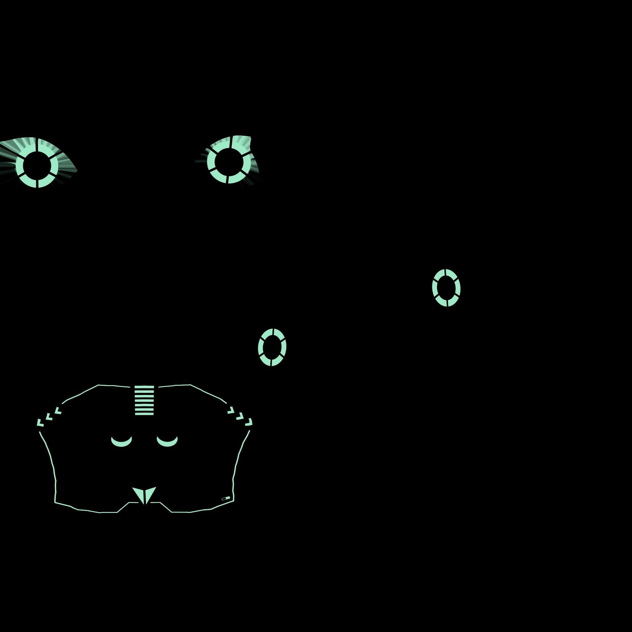 SciFi Helmet 02 - Robot Faces - Character Design Fashion Low-poly 3D model_26