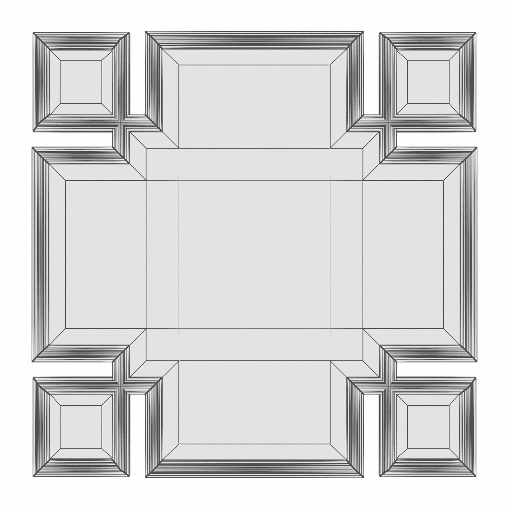 65-RZ27 Mirror square Valencia 3D model_3