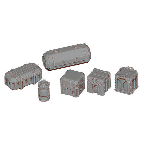 Sci-Fi Cargo 3D print model