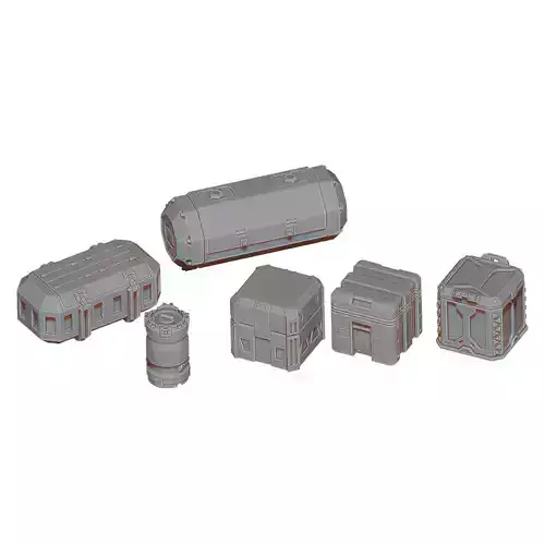 Sci-Fi Cargo 3D print model