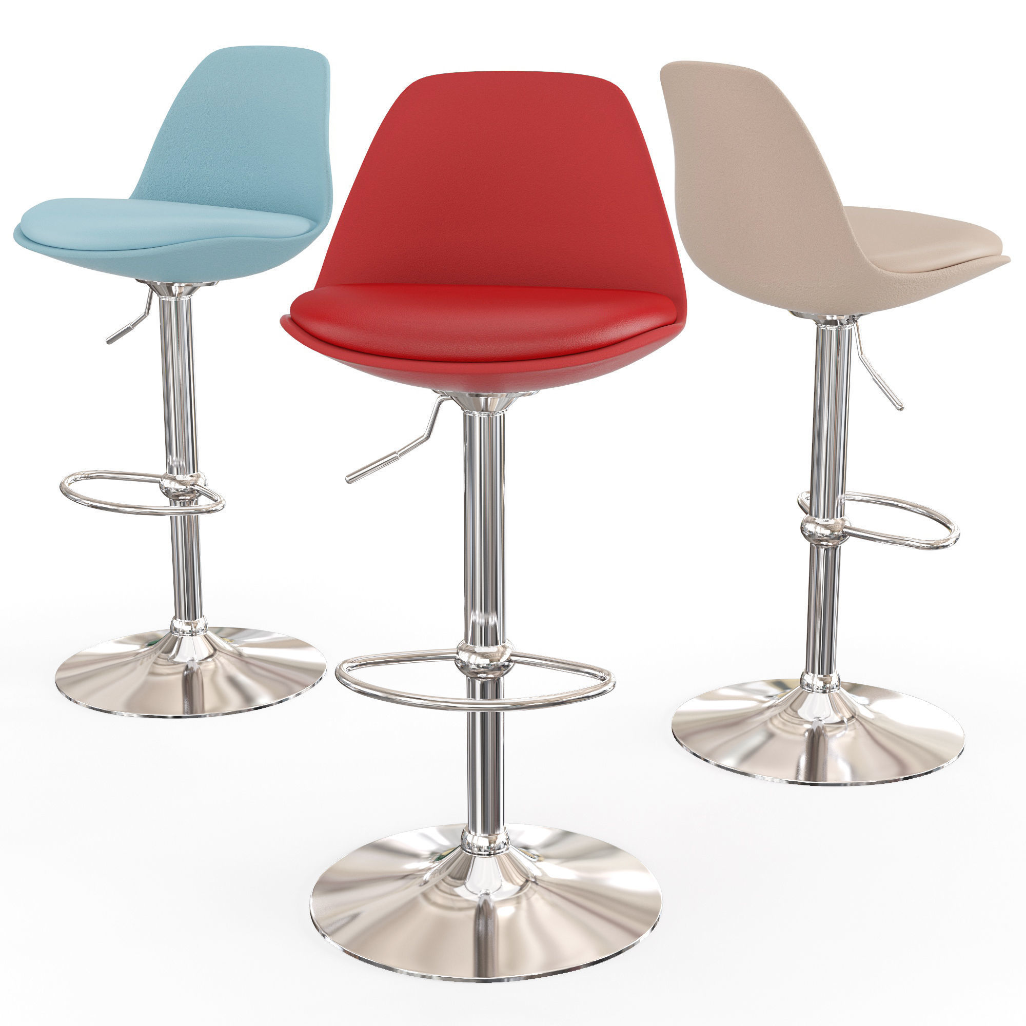 Bar stool Orlando 3D model_5