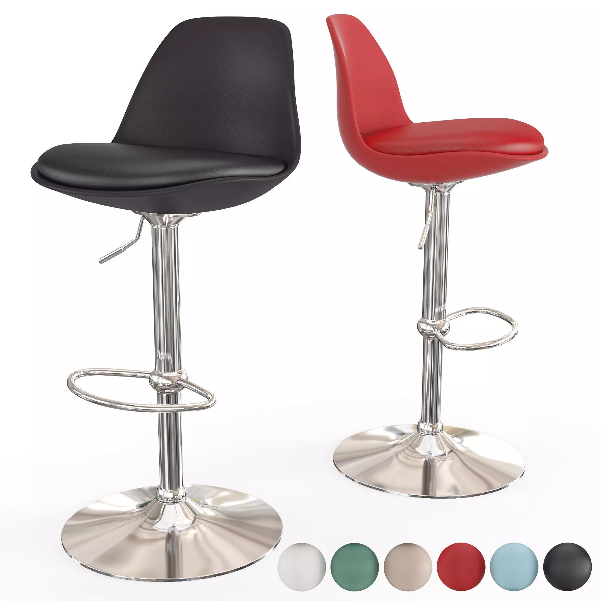Bar stool Orlando 3D model_0