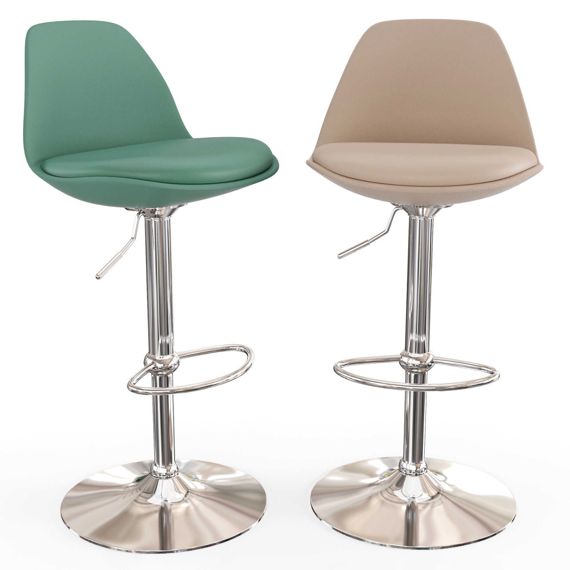 Bar stool Orlando 3D model_2