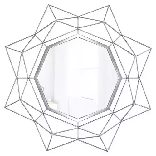 Wall Mirror Alger Industrial Metal Glam