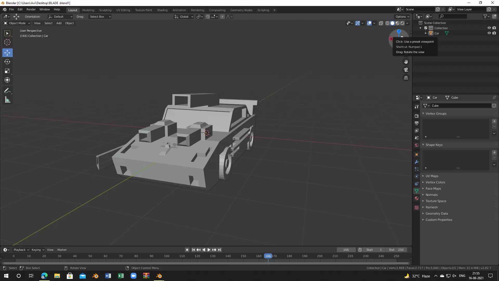 WATCHCAR armored vehicle Free 3D model_0