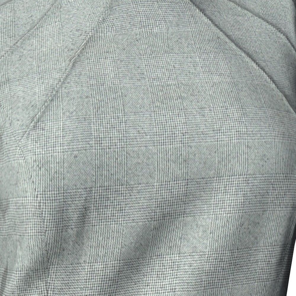 Beautiful Business Casual Female Dress Low-poly 3D model_4