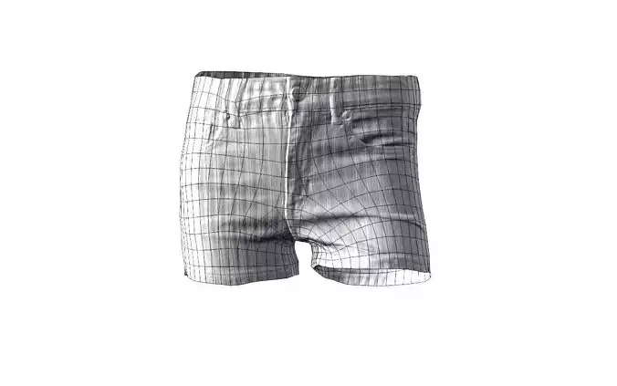 Female Blue and white shorts