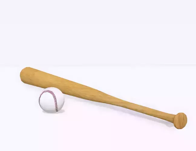Baseball Ball Bat And Ball