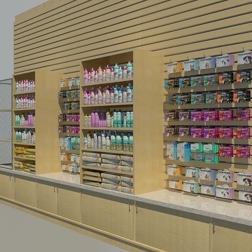 Pet Merchandise Wall 3D model
