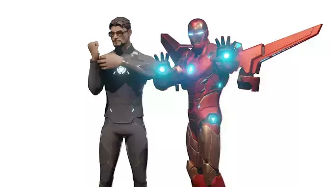 Iron man and Tony Stark