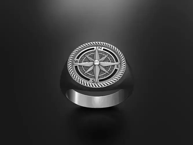 signet ring 3D print model