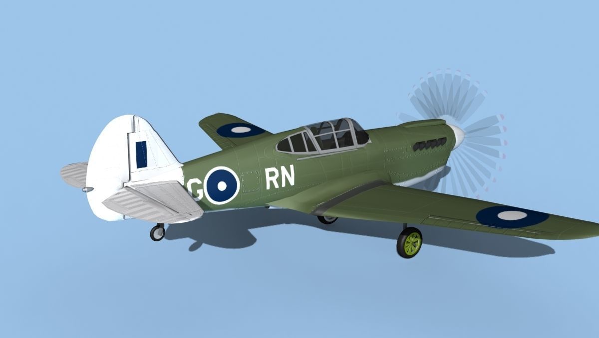 Curtiss P-40F Tomahawk V11 RAAF 3D model_5