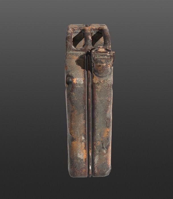 Jerrycan PBR 3d Model - Game Ready old rusty gun Low-poly 3D model_1