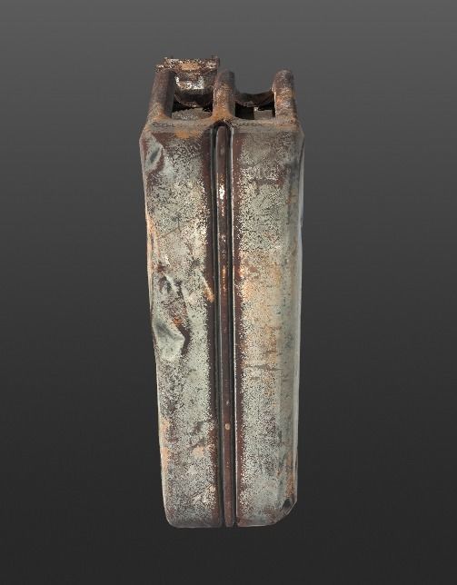 Jerrycan PBR 3d Model - Game Ready old rusty gun Low-poly 3D model_3