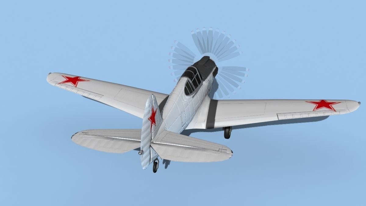 Curtiss P-40F Tomahawk V17 Soviet Union 3D model_6