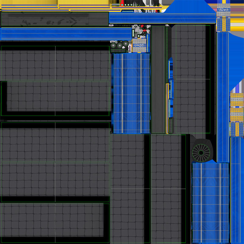 Volleyball Net with Volleyball Low-poly 3D model_13