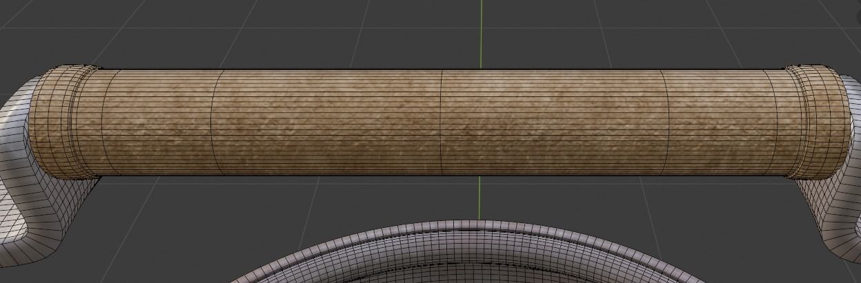 Old kettle  Low-poly 3D model_7