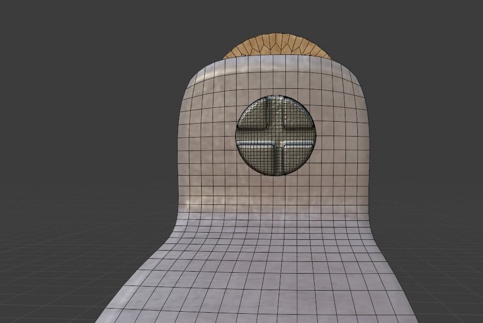 Old kettle  Low-poly 3D model_8