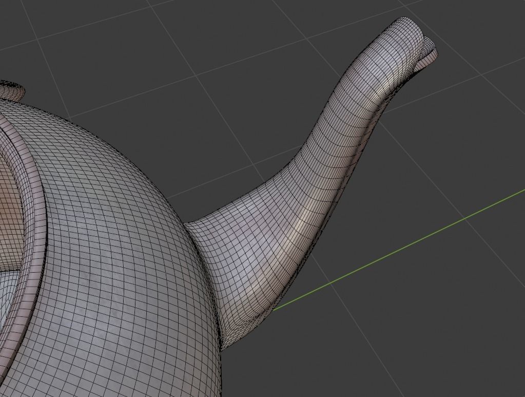 Old kettle  Low-poly 3D model_4