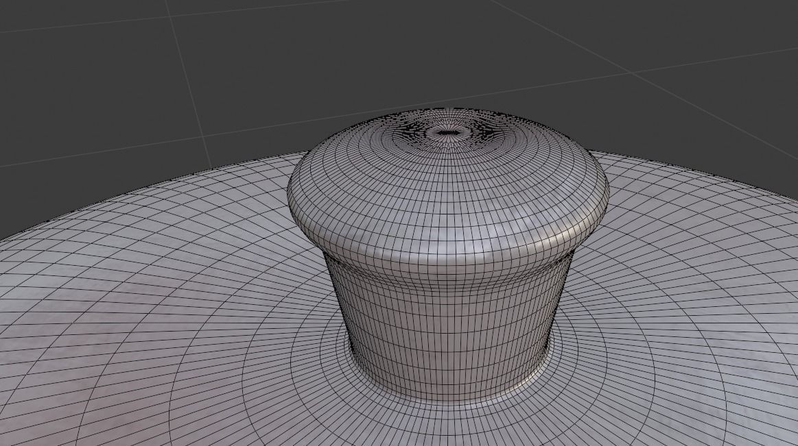 Old kettle  Low-poly 3D model_11