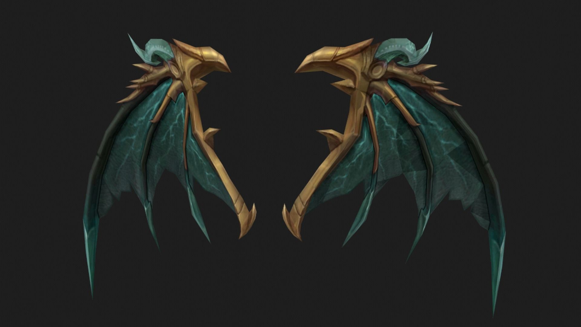 Dragon Wing Low-poly 3D model_9