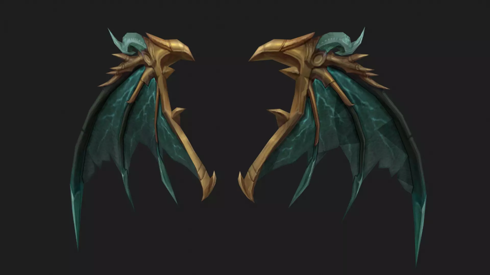 Dragon Wing Low-poly 3D model_0