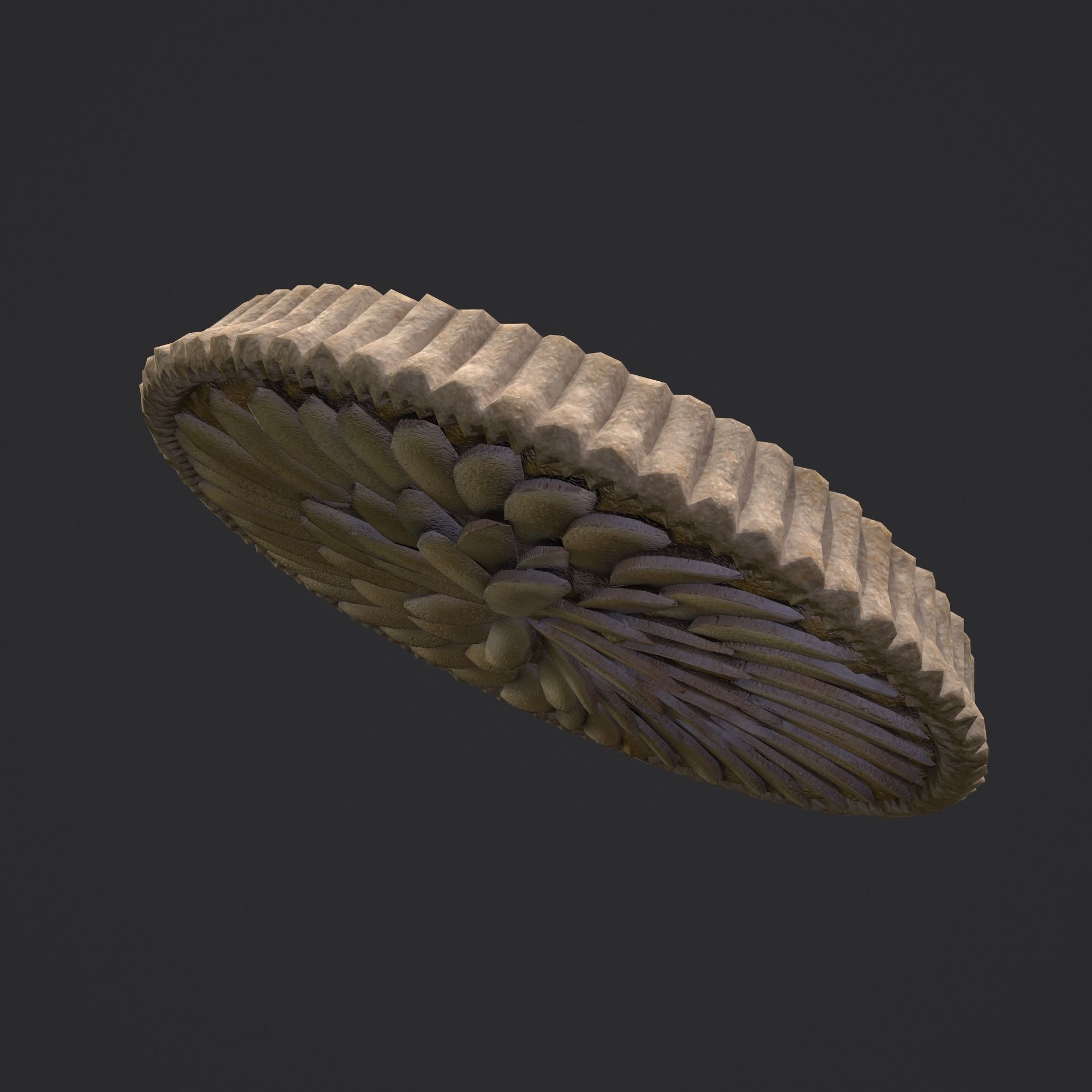 Apple Slice Pie  Low-poly 3D model_16