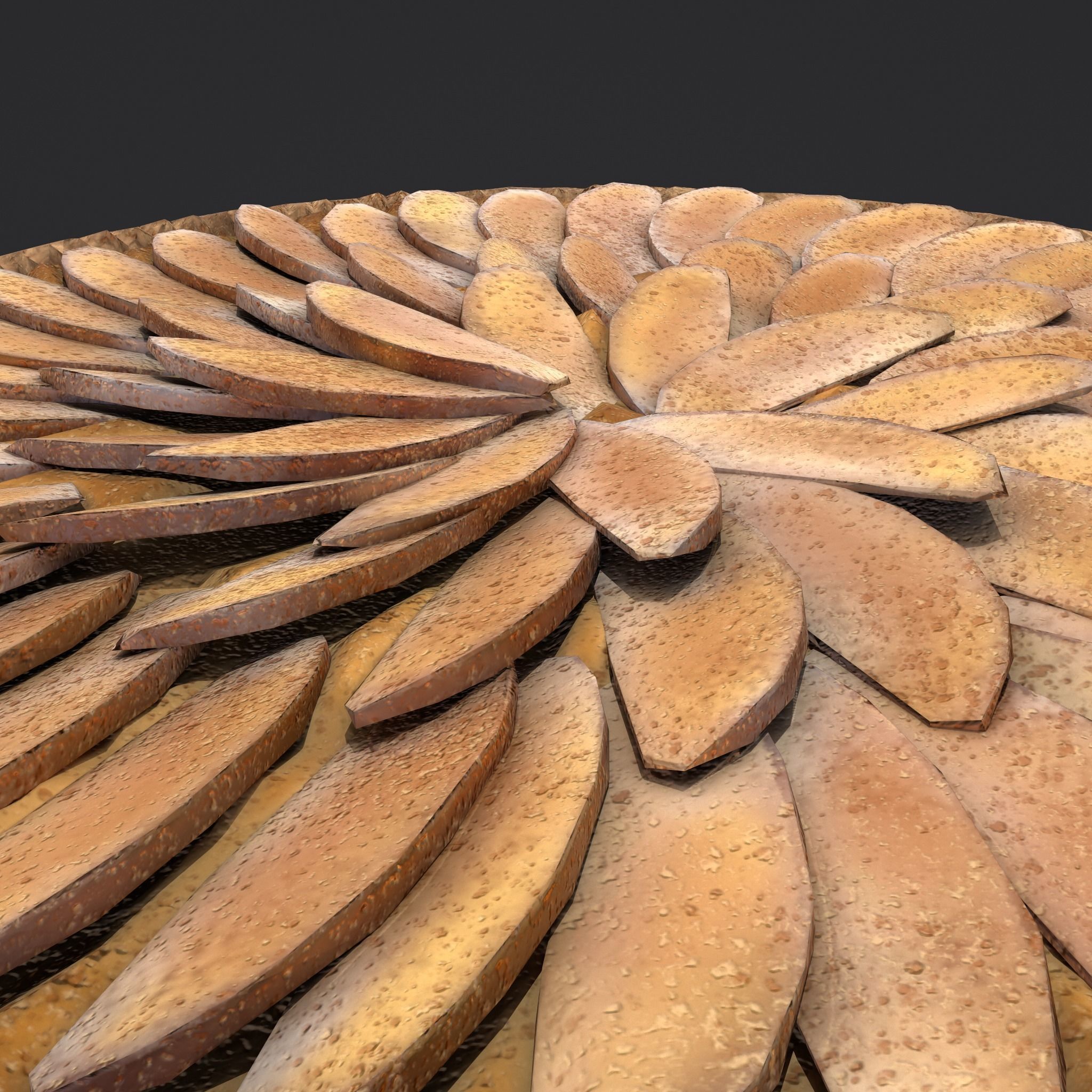 Apple Slice Pie  Low-poly 3D model_11