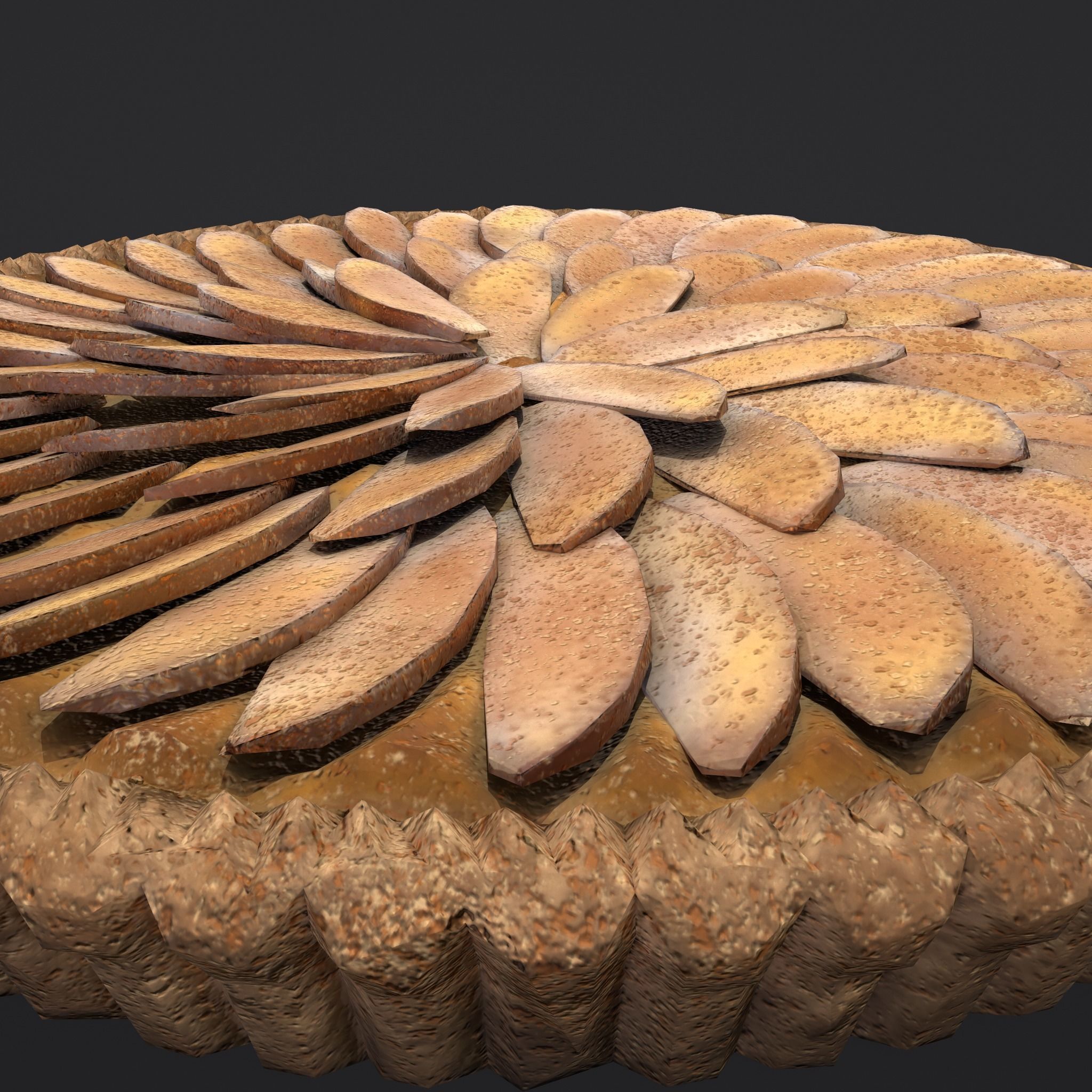 Apple Slice Pie  Low-poly 3D model_9