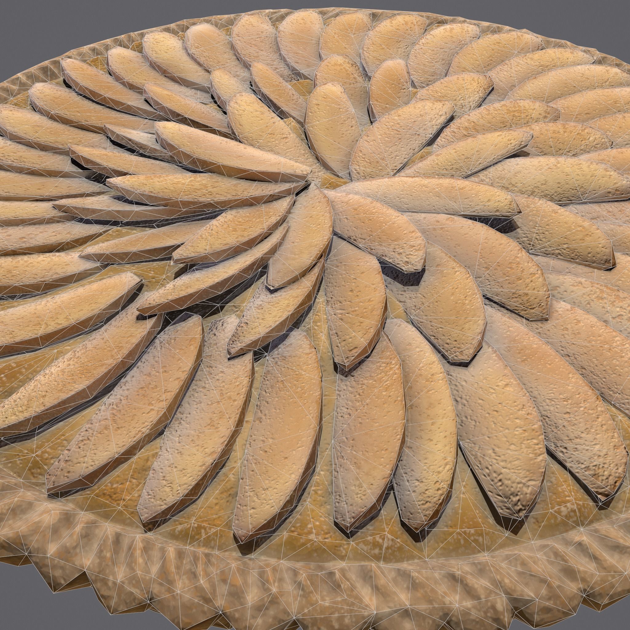 Apple Slice Pie  Low-poly 3D model_24