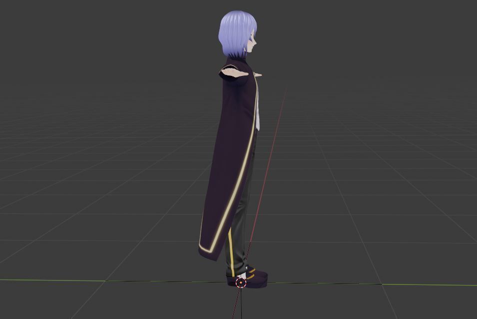 SciFi 3d anime kawaii boy character c28 Low-poly 3D model_3