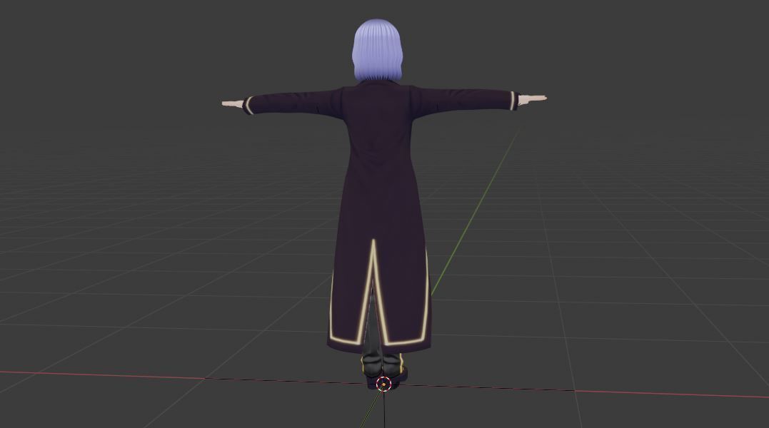 SciFi 3d anime kawaii boy character c28 Low-poly 3D model_5