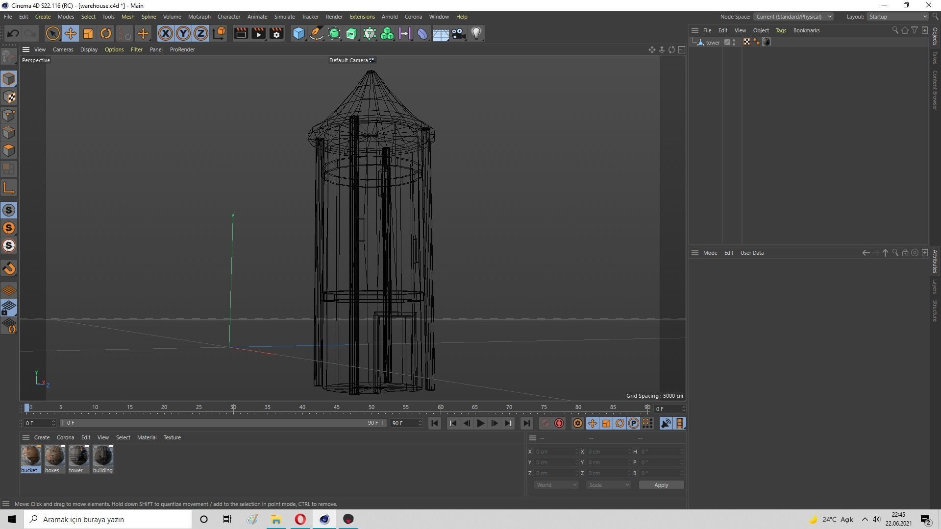  Medieval Grain Silo Low-poly 3D model_30