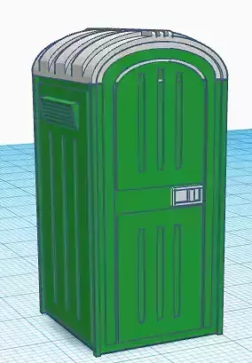 Porta-Potty The Royal Flush Free 3D print model