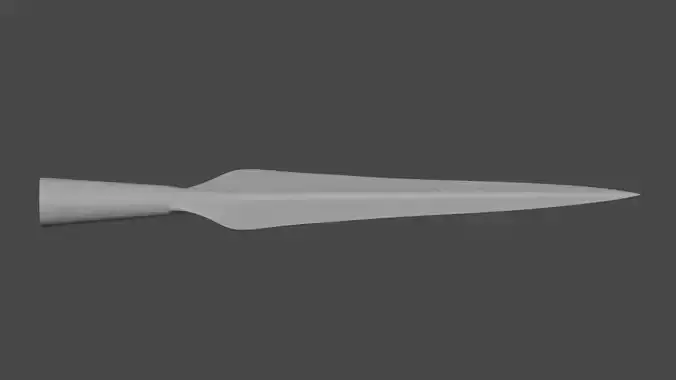 Medieval headspear for 3d printing